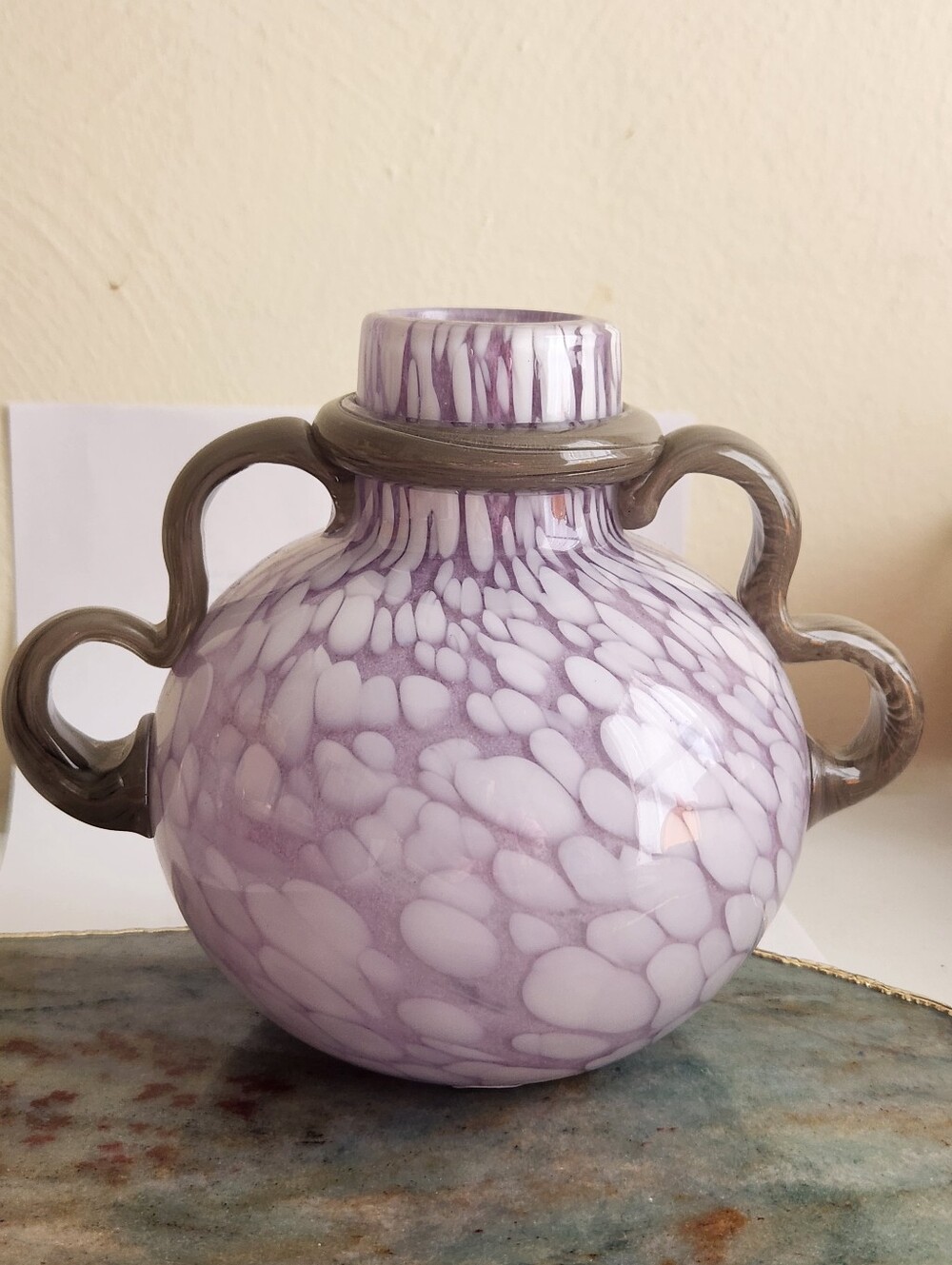 Anthropologie Milou Glass Vase Purple